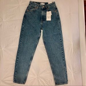 Zara high rise mom jeans